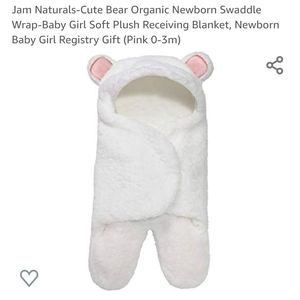 Jam Naturals-Cute Bear Organic Swaddle Wrap